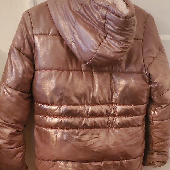 Girl's Rose Gold OshKosh Jacket Size 8 - Picture 2 of 2